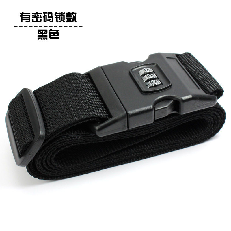 The adjustable one-character cross packing strap for overseas travel luggage and bags, as well as the travel reinforcement consignment strap thumbnail 4