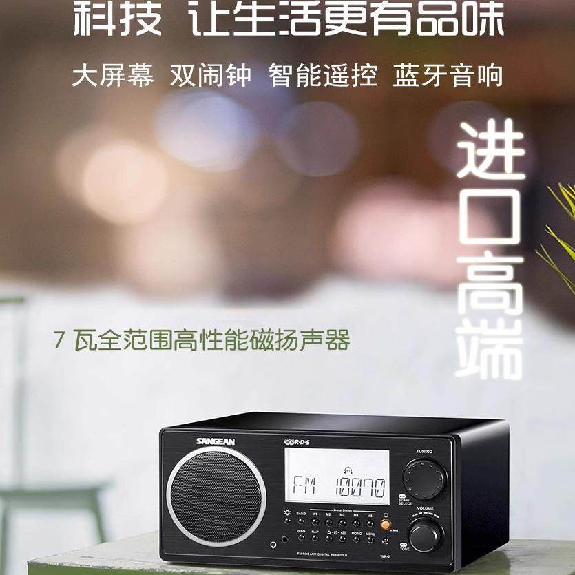 海外代购进口桌面SANGEAN/山进 WR-22FM-RDS/AM蓝牙数字收音机 - 实物图