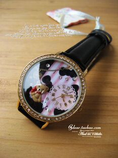 正品超值特价 韩国精美手作软陶手表水钻 礼物可爱卡通防水腕表女