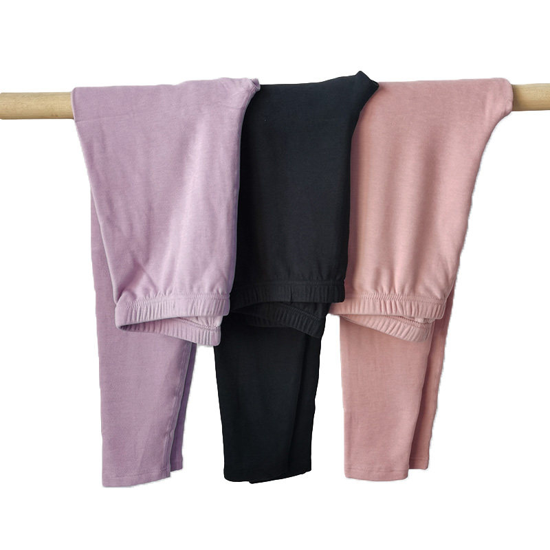 爱舒肤德绒秋裤女内穿秋冬山羊绒打底衬裤竹纤维山羊绒发热保暖裤