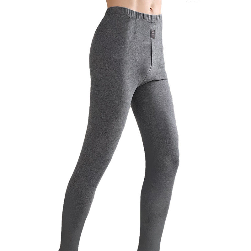 新一步加肥加大秋裤男纯棉春秋薄款修身打底男士衬裤裤线裤单件