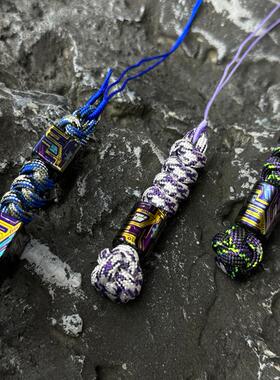 TiFire彩钛馆【机械风】钛合金坠子EDC推牌玩具挂坠刀坠彩钛工艺