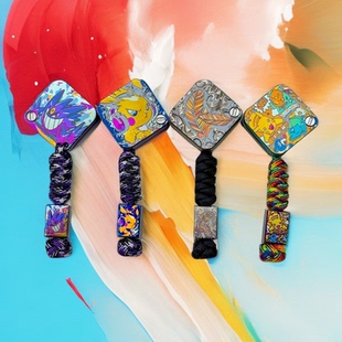 彩钛馆钛合金响指【侧推】音叉甩牌啪啪币EDC解压玩具金属潮玩