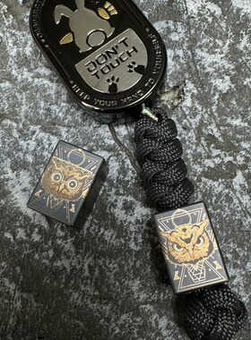 彩钛【猫头鹰】钛合金坠子玩具EDC伞绳挂坠尾绳项链坠刀坠