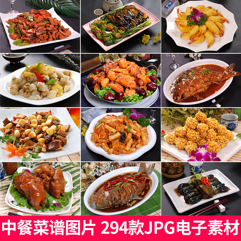 j069中餐炒菜品摄影图美食餐饮东北菜菜谱图库 jpg图片素材294款