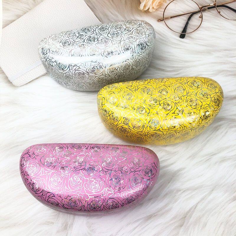 太阳镜盒眼睛盒大号墨镜盒子铁盒近视眼镜盒女韩版小清新创意优雅