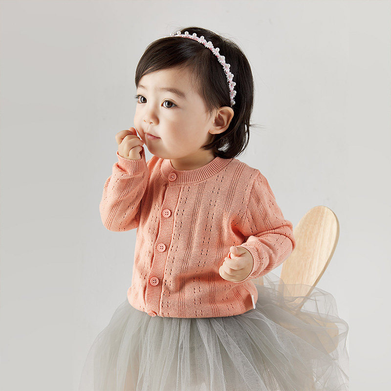 哈尼尚儿童毛线衣春秋季宝宝针织衫男女幼童衣服外套婴儿毛衣开衫