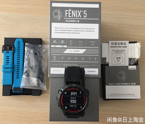 二手用过中文蓝宝石Garmin5X 5plus fenix3HR 5佳明飞耐时5Xplus