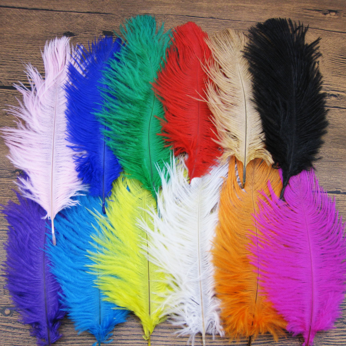 diy装饰羽毛婚庆鸵鸟毛服装辅料 16-20厘米鸵鸟羽毛(一根价格)