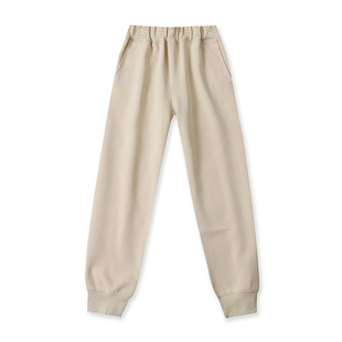 子14454 收脚口厚运动宽松口袋女长裤 外贸松紧腰休闲卫裤 春秋新款