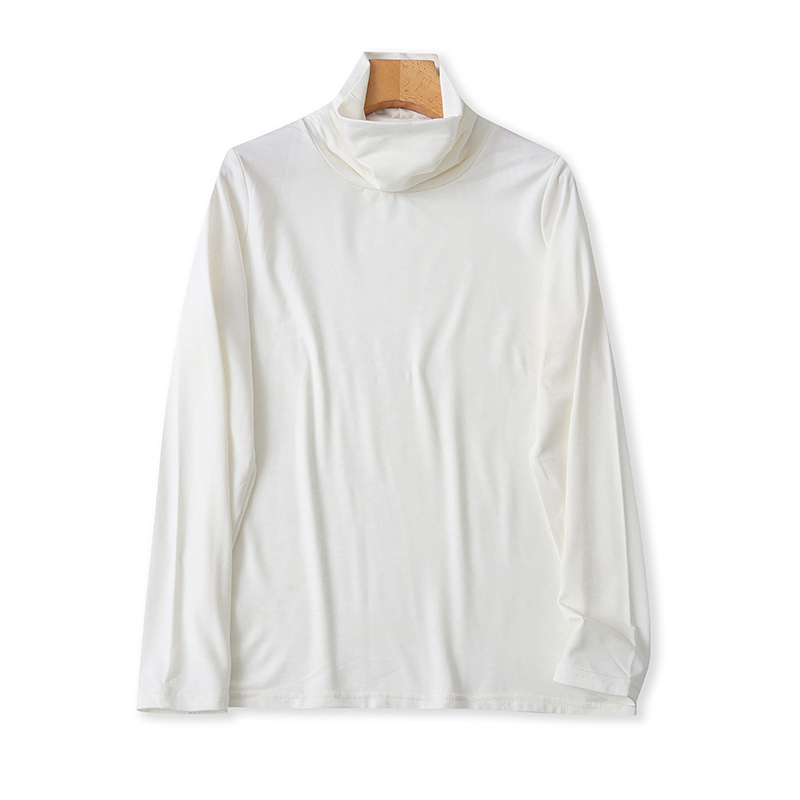 日单高领打底衫弹力T恤衫修身