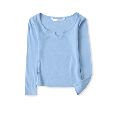 长袖百搭薄款针织衫上衣