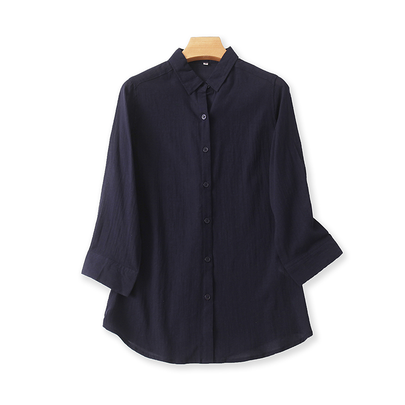 爱莉爱熙宽松纽扣开衫衬衣衬衫