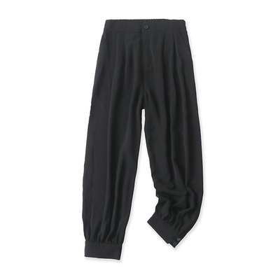 半松紧腰百搭长裤灯笼裤裤子