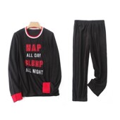 运动服休闲两件套装 松紧腰直筒裤 10291 男女春季 刺绣字母套头卫衣