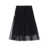 Летняя длинная юбка, средней длины, высокая талия, юбка-пачка