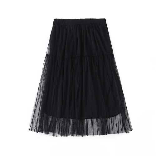 Летняя длинная юбка, средней длины, высокая талия, юбка-пачка