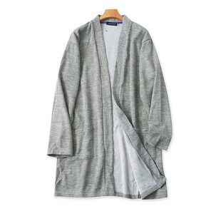 长袖 春秋新款 时尚 针织开衫 14223 外贸中长款 女宽松休闲外套 披肩