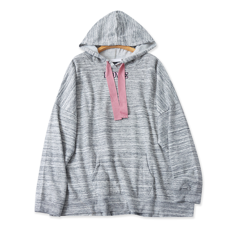 爱丽爱熙加绒宽松卫衣休闲字母