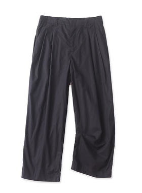 收褶休闲裤 春秋新款百搭显瘦九分裤 女士宽松时尚直筒裤子 19463