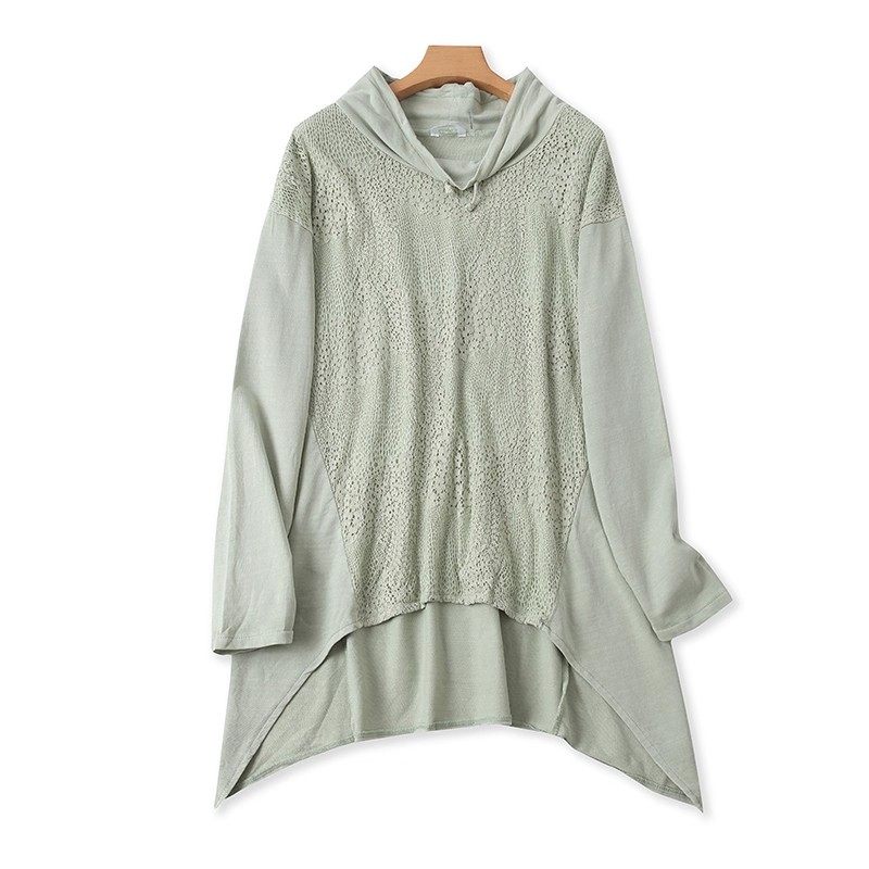 外贸自由领宽松大板T恤衫 春秋新款长袖毛圈卫衣错层女上衣 18414,女装/女士精品,T恤,淘宝优惠券,粉丝福利购,淘宝优惠卷