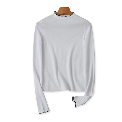 爱丽爱熙宽松套头长袖针织T恤衫