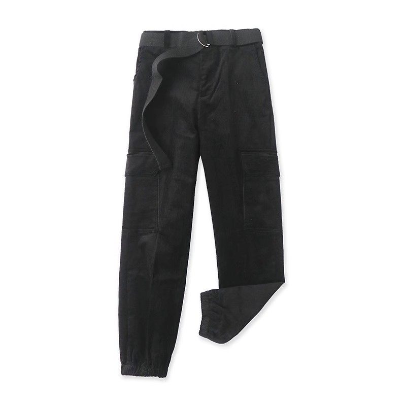 灯芯绒收脚口工装裤 半松紧腰春秋新款宽松百搭时尚女外搭裤12392,女装/女士精品,休闲裤,淘宝优惠券,粉丝福利购,淘宝优惠卷