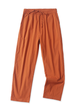 外贸松紧腰直筒裤 春秋新款百搭时尚薄款春夏女休闲宽松裤子04214