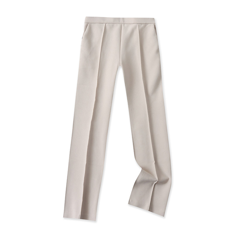 松紧腰休闲裤 春秋新款直筒裤 显瘦女时尚西裤 纯色外穿裤子16243,女装/女士精品,休闲裤,淘宝优惠券,粉丝福利购,淘宝优惠卷