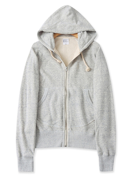 外贸纯棉毛圈连帽卫衣 春秋新款拉链开衫时尚女帽衫长袖上衣23524