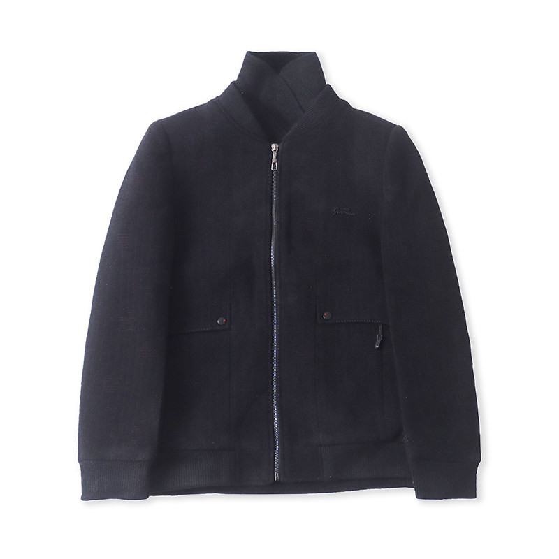 立领夹棉毛呢外套 秋冬新款保暖条纹男夹克休闲宽松上衣大衣09212,男装,毛呢大衣,淘宝优惠券,粉丝福利购,淘宝优惠卷