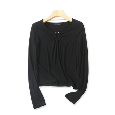 长袖百搭款薄款莫代尔打底衫