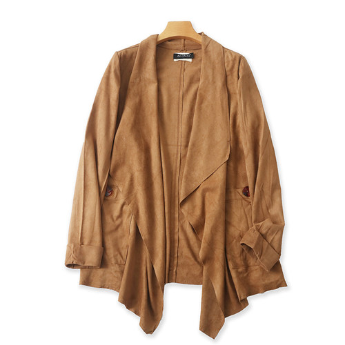 爱丽爱熙翻领白搭披肩显瘦披肩