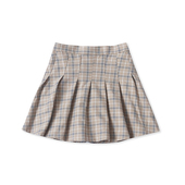 A字裙子15403 新款 夏季 百搭显瘦女百褶短款 学院风半松紧腰半身裙