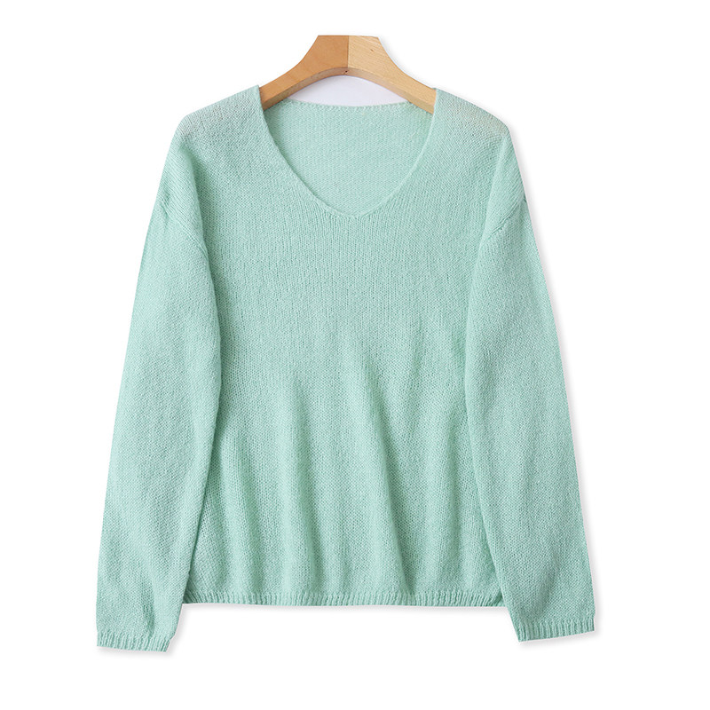 时尚长袖V领针织衫春秋新款弹力打底宽松女慵懒软糯毛衣上衣05071,女装/女士精品,毛针织衫,淘宝优惠券,粉丝福利购,淘宝优惠卷