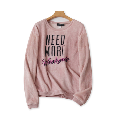 爱丽爱熙常规绒绒毛绒家居服绒衫