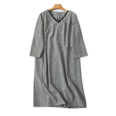 百搭千鸟格蕾丝打底衫