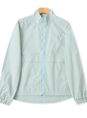 外贸立领运动外套 春秋新款宽松休闲拉链开衫女上衣薄夹克衫13382