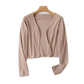 女休闲罩衫 外贸棉小披肩 宽松外搭上衣12281 长袖 开衫 春夏季 新款