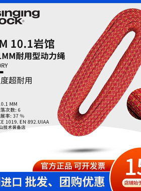 进口SingingRock索乐克GYM岩馆10.1mm攀岩高强度耐用型单绳动力绳