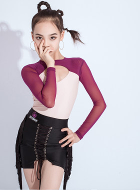 星辰舞服拉丁舞裙女儿童新款练功服班服舞台演出服集体亮眼吸睛