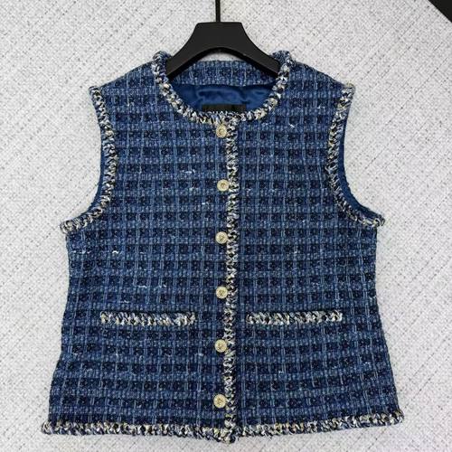 飞艇巡航25明星同款小香风马甲