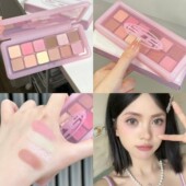 三熹玉12色樱花碎冰冰眼影盘多色哑光珠光 3CE 少女心爆棚 包邮