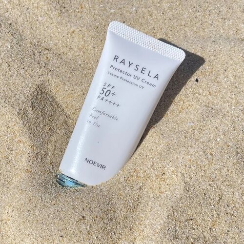 送5ml鎏金油！包邮 NOEVIR诺薇雅瑞瑟清透脸部防晒RAYSELA 35g