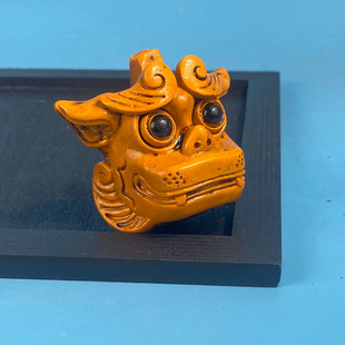 山西云冈石窟文创黄琉璃獬豸冰箱贴磁吸流沙神兽眼睛i人装e纪念品