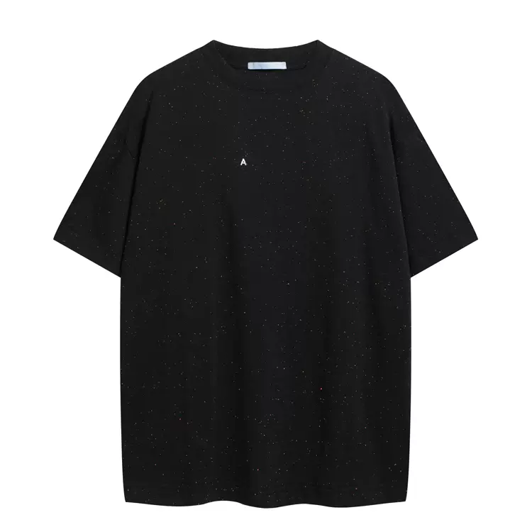 AC彩纱小标字母LOGO短袖T恤 黑色 白色 S-XL  8054#