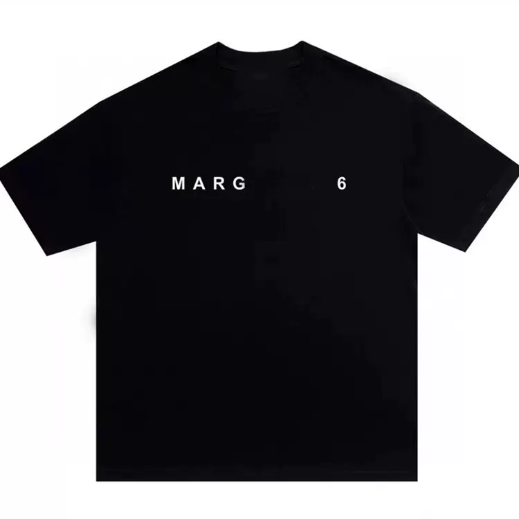 Maison Margiela MM6 马吉拉字母印花短袖T恤 黑色 白色 46码 48码 50码 52码  3414#