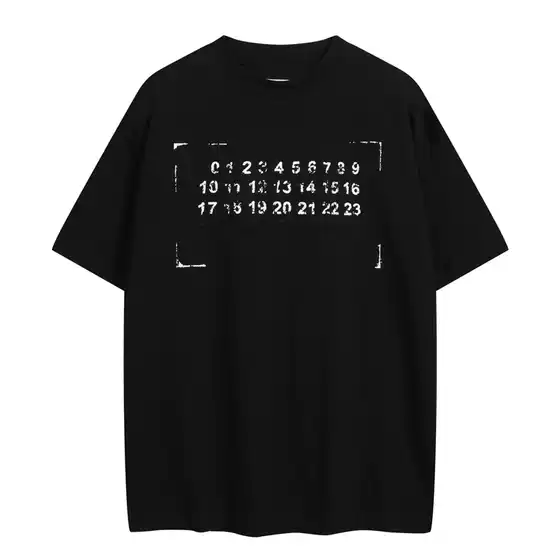 Letter short sleeved T-shirt 8053