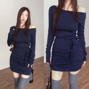 chic 简约纯色连衣裙 韩国官网代购