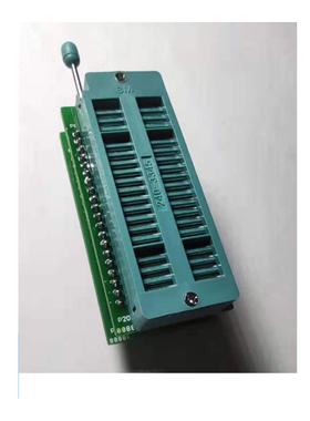 40p48pin烧录转接座 九齐NY8OTP圆针孔带板DIP40IC夹座锁紧座活动